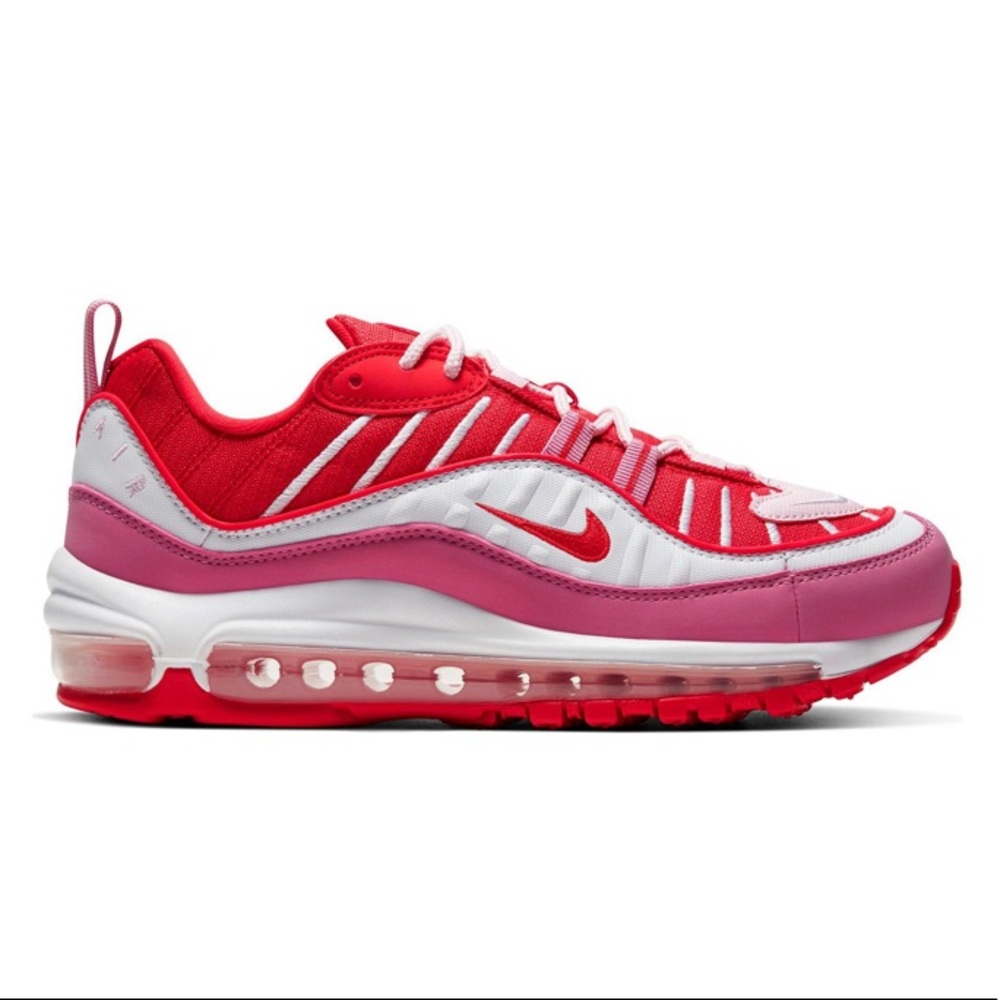 NIKE AIRMAX 98 Track Red/ Magic Flamingo/ White Size 7